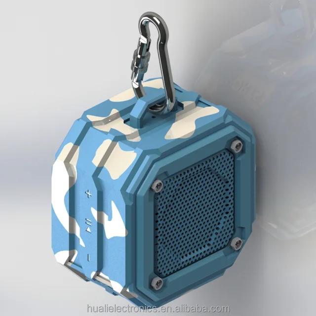 IP65 Waterproof Bluetooth Wireless Speaker with Silicon Rubber Case