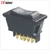 ASW-01 20A Double Pole 5 Pin Window Lifter Switch With LED