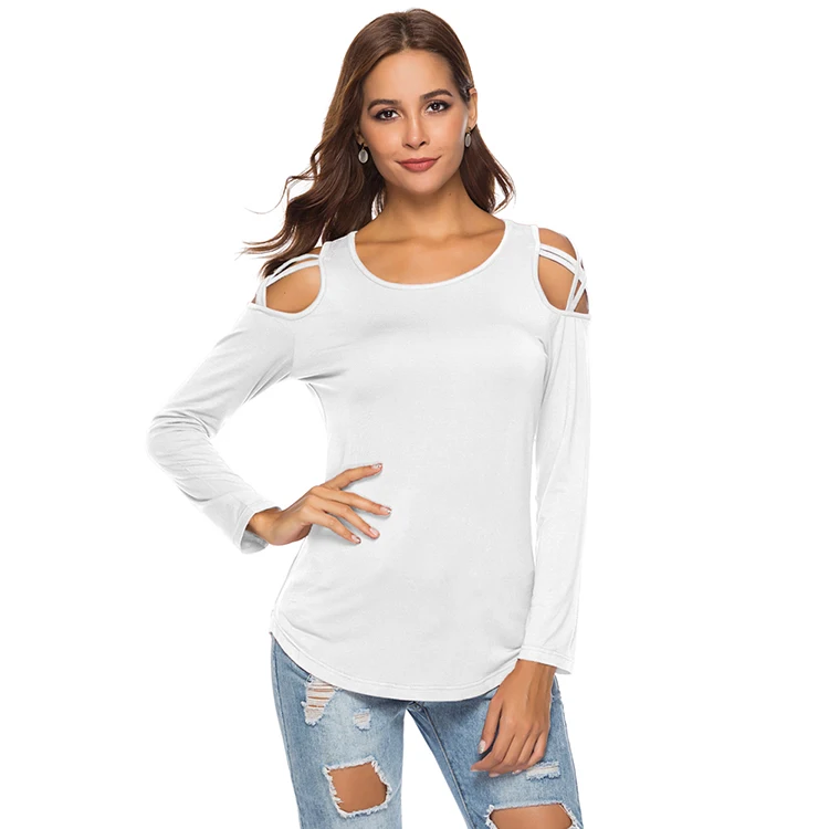 Latest Design Women Long Sleeve Cold Shoulder Shirt Tops Casual Blouse Designs
Latest Design Women Long Sleeve Cold Shoulder Shirt Tops Casual Blouse Designs