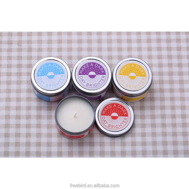 soy wax scented tin candle