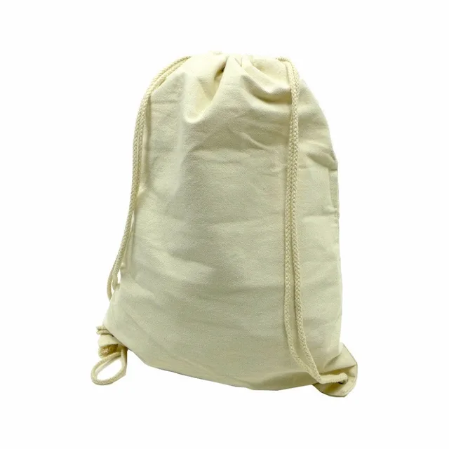 backpack,vintage cotton backpack,drawstring canvas backpack bag