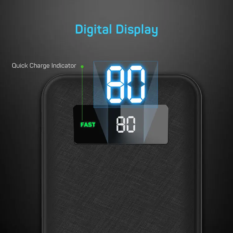 Power Bank 10000mAh Quick Charge 3.0 Powerbank External Battery Type C Dual USB Portable Battery Charger - ANKUX.COM