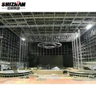 Small semi stage line array lighting lift truss tower