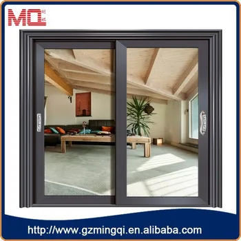 2 Panels Aluminum Transparent Glass Office Entry Doors Large