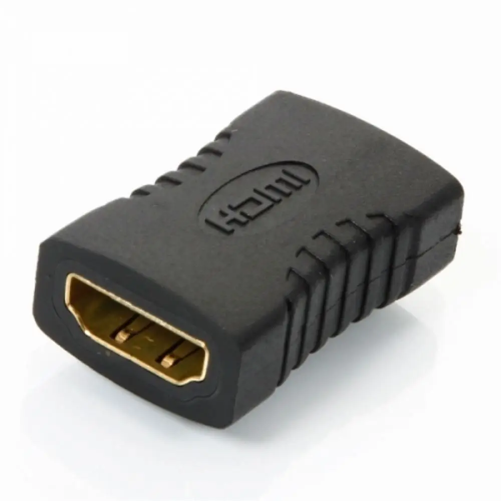 Gold plated HDMI Coupler Female to Female HDMI Connector 4K 3D 1080p HDMI Extension Adapter, Black
Gold plated HDMI Coupler Female to Female HDMI Connector 4K 3D 1080p HDMI Extension Adapter, Black