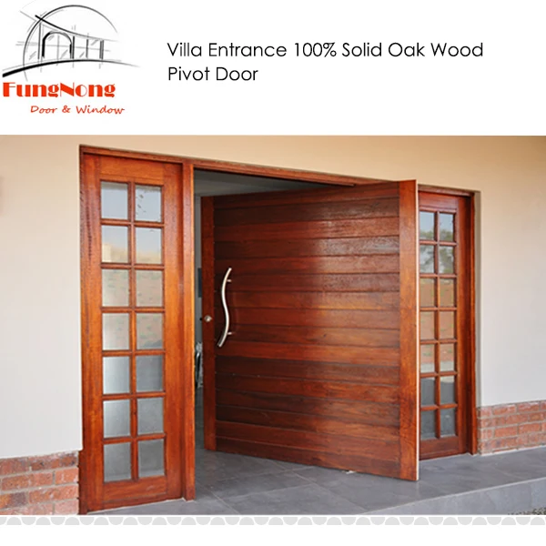 entrance security engineered strong solid oak wood pivot door