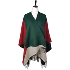 Winter Warm Elegant Cardigans Long Female Loose Kimono Wrap Pashmina Shawl