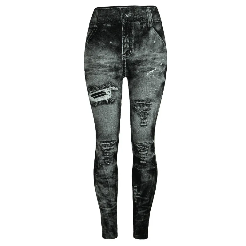 Hot sale sexy push up fake jeans leggings multi color street wear polyester jeggings
Hot sale sexy push up fake jeans leggings multi color street wear polyester jeggings