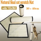 Natural Sisal Cat Scratcher Toy , Sisal Cat Mat for Furniture Scratch Protector Wrapping Around Table