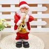 Electric Playing Saxophone Santa Claus for Kids Toy Santa Play the Guitar