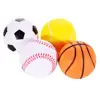 Soft PU Mini Sports Balls for Kids, Basketball, Football, Tennis, Golf, Novelty Stress Relief Ball Fidget Toys Party Favor Games
