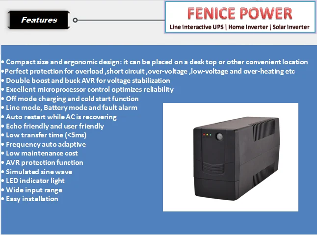 customized 9v 5v 2a 5 volt 220v dc mini UPS 12v for PC computer