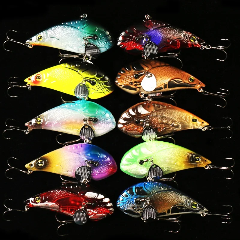 Fishing Lure Jerkbait Noise Vibration Spinner Artificial hard colourful glide bait VIB Crankbait with sequins
Fishing Lure Jerkbait Noise Vibration Spinner Artificial hard colourful glide bait VIB Crankbait with sequins
