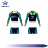 Mock Neck Open Shoulder Cheer uniform / skimpy cheerleading outfits / Personalized Cheerleading Sportswear