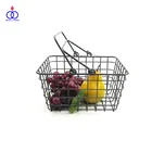 Kitchen Bathroom Home Storage Square Grid Mesh Metal Wire Basket