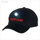 Mix-tone led light baseball custom embroidery logo designed short visor snapback hat