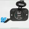 HOT Sell! DC 12V Universal Waterproof Dual USB Charger Socket for Boat / Rv / Car / Motor-home (Black) in stock