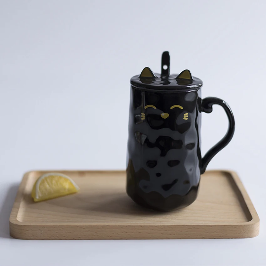 ceramic cat coffee mug