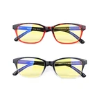 Unisex eyewear glasses with anti radiation lens black blue temple computer glasses