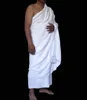 China Wholesale White Polyester Cotton Muslim Ihram Clothing Hajj Towel