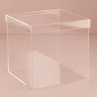 counter top custom clear display box acrylic display case