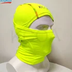 Neon windproof motorcycle balaclava hood half ski face mask