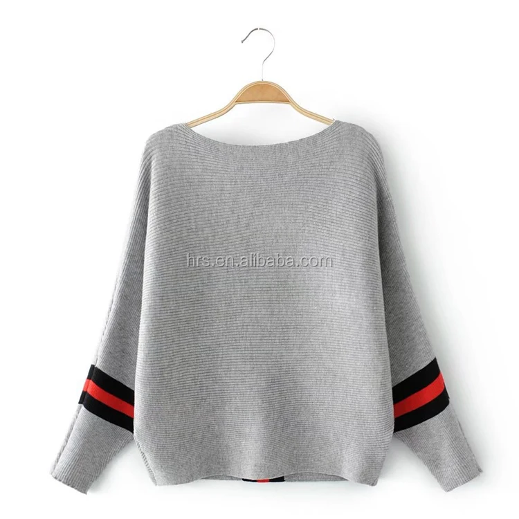 Wholesale Cheap Korean Woman Fashion Bat Sleeve Knit Sweater