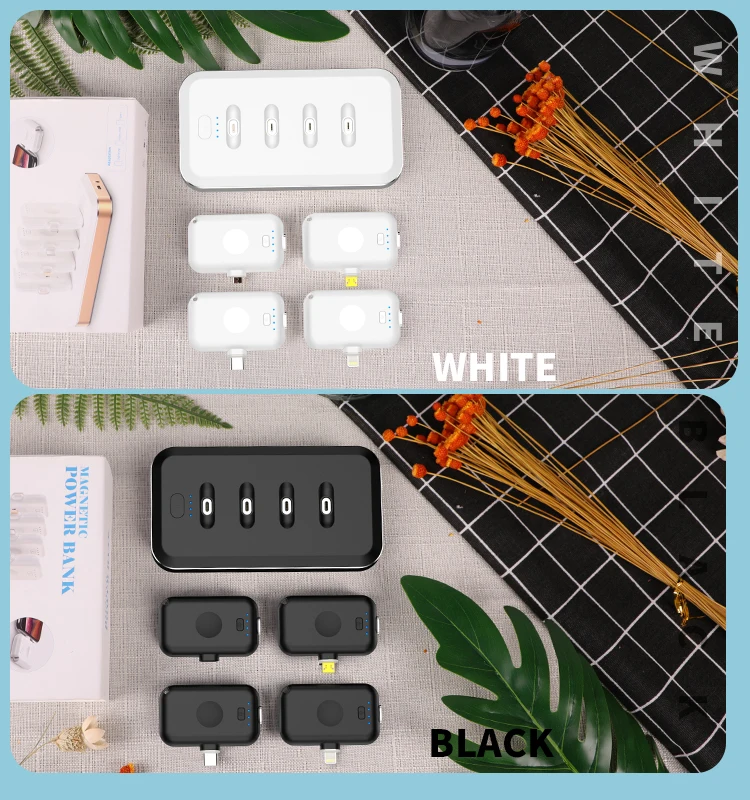 Mini Finger Emergency Power Bank Capsule Portable Charger Mobile 12800Mah 1200Mah Magnetic Power Bank - ANKUX.COM