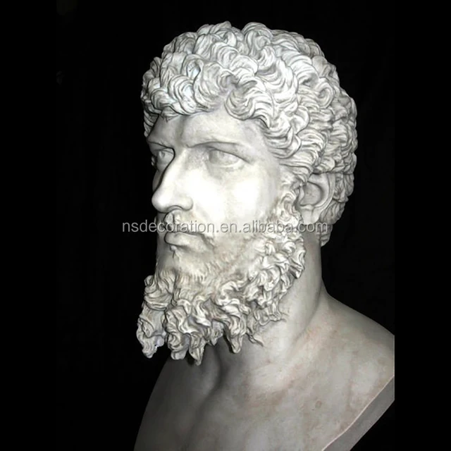 lucius verus roman emperor the antique marble bust nsmb1898