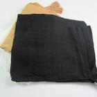 Organic cotton muslin baby blanket swaddle with tassels