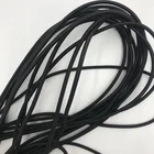 4mm 5mm 8mm 10mm Strong Stretch bungee elastic cord colorful round elastic shock rope emulsion rubber cord black