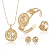63433 Dubai Gold Jewelry Fashion/Multicolor American Hot Sale Gold Plated jewelry Sets