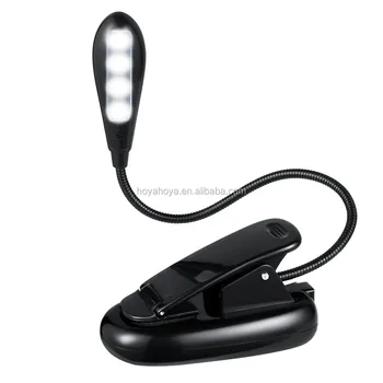 led book reading light clip