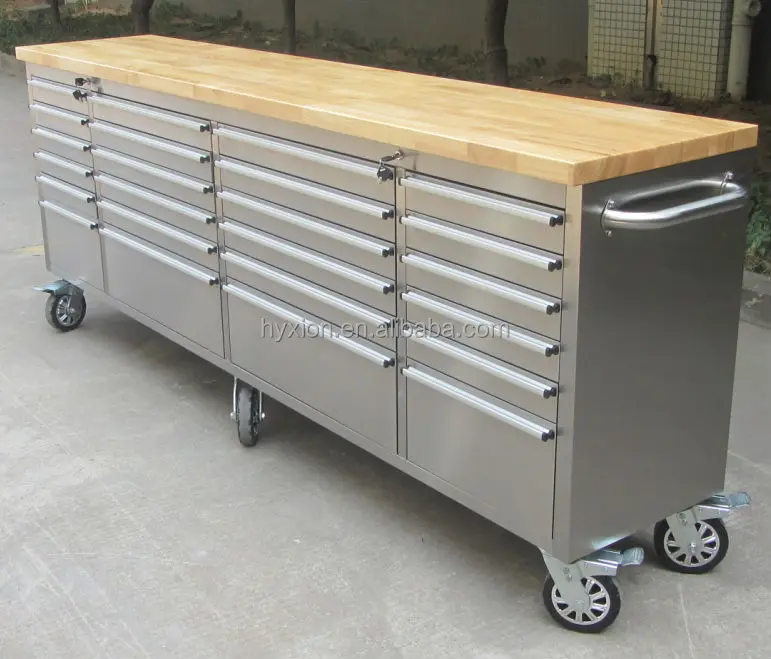 Heavy Duty Stainless Steel Cabinet Tool Box 96 Inch Cabinet Tool