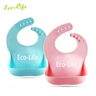 Soft FDA BPA Free Waterproof Silicone Baby Bibs for Feeding