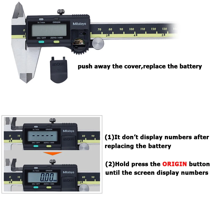 Original Japan Mitutoyo Electronic Digital Vernier Caliper 150mm 200mm