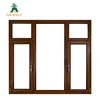 Solid wood window with aluminium outside swing