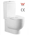 Top Dual Flush 3/6 Liter Two-Pcs Wash Down P-trap 180mm/S-250mm Australia popular rimless toilet watermark MY-2582