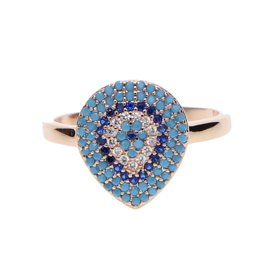 Hot new products for 2021 fashion rose gold plated open finger rings with turquoise pave evil eye shape rings
Hot new products for 2021 fashion rose gold plated open finger rings with turquoise pave evil eye shape rings
