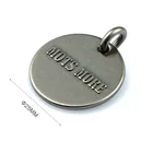 Bag Accessories Black Nickel Metal Label, Zinc Alloy Embossed Logo Hang Metal Tag for Bags