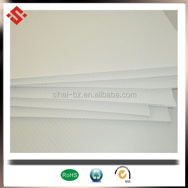 white corflute board