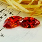 Synthetic Gemstone Carvings Orange Marquise Loose Cubic Zirconia CZ Stone