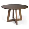 Dining Room Furniture European classic mid century vintage Restaurant Furniture Solid Wooden Round Dining Table