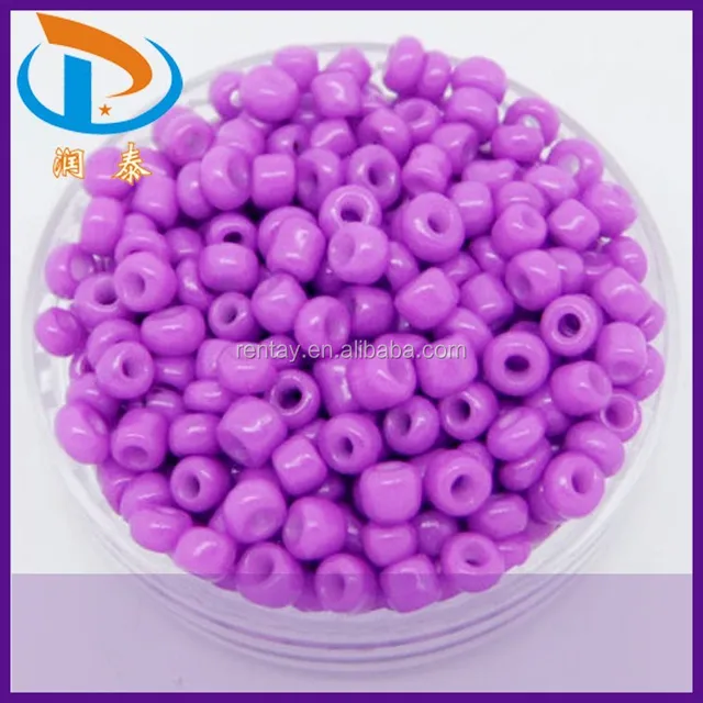 wholesale 3mm mini light purple glass hama perler round seed