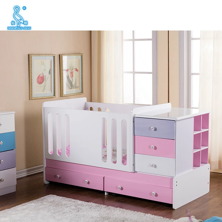 baby cot designs with drawers