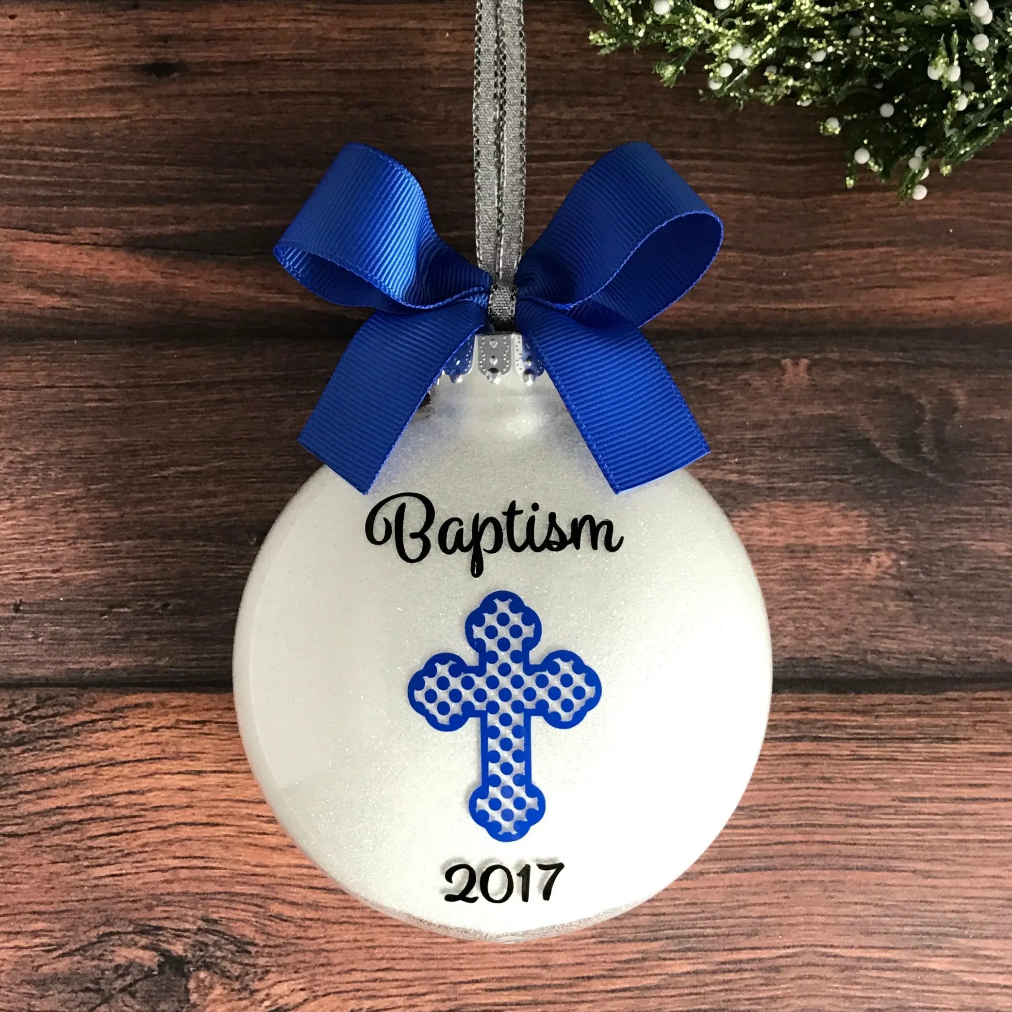 baptism ornament, personalized baptism gifts for boys, baptism