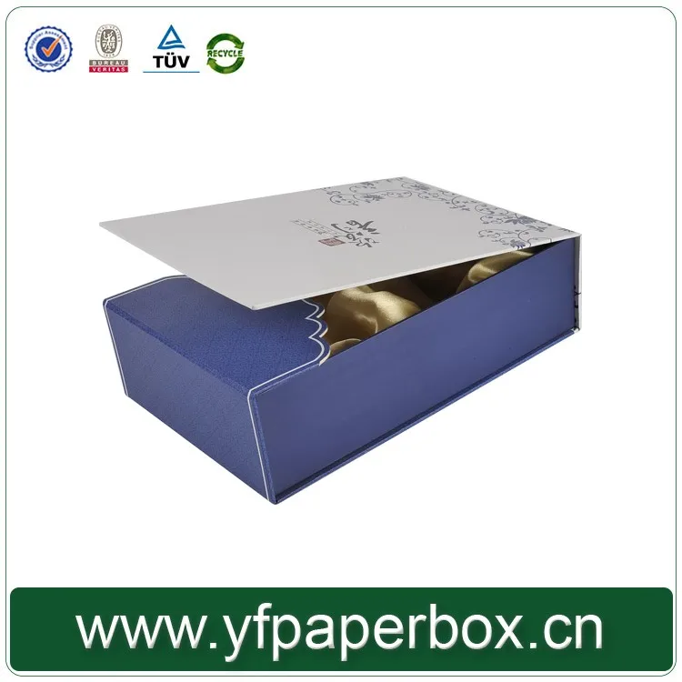 chinese supplier cardboard two bottle wine packaging gift box