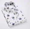 new style summer mens short sleeve custom print shirt white color