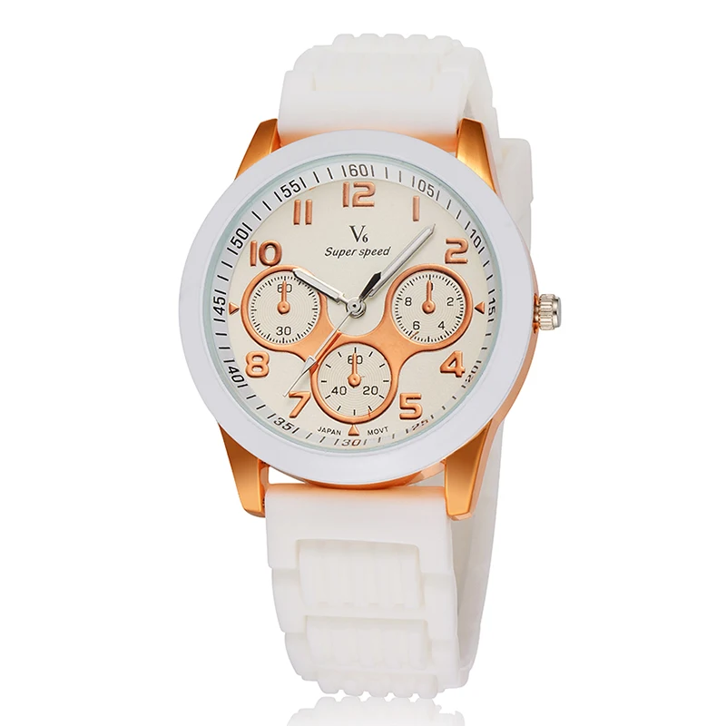 2015 New V6 Analog Display Women And Men Casual Silicone Watch Quartz Mens Watches Top Brand Luxury Watch Men Wristwatch Saat