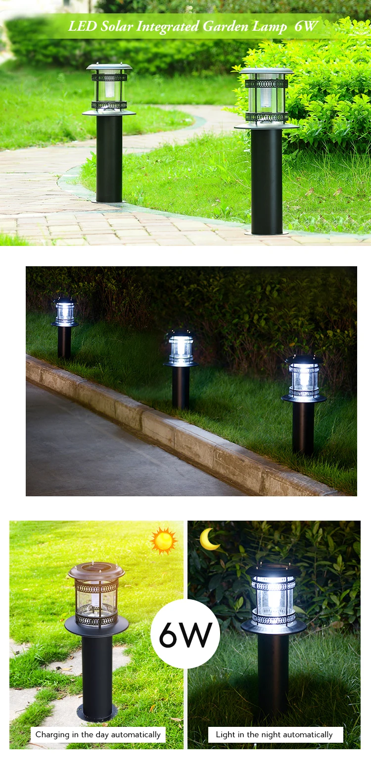 High quality 2w waterproof ip65 outdoor solar led garden light
